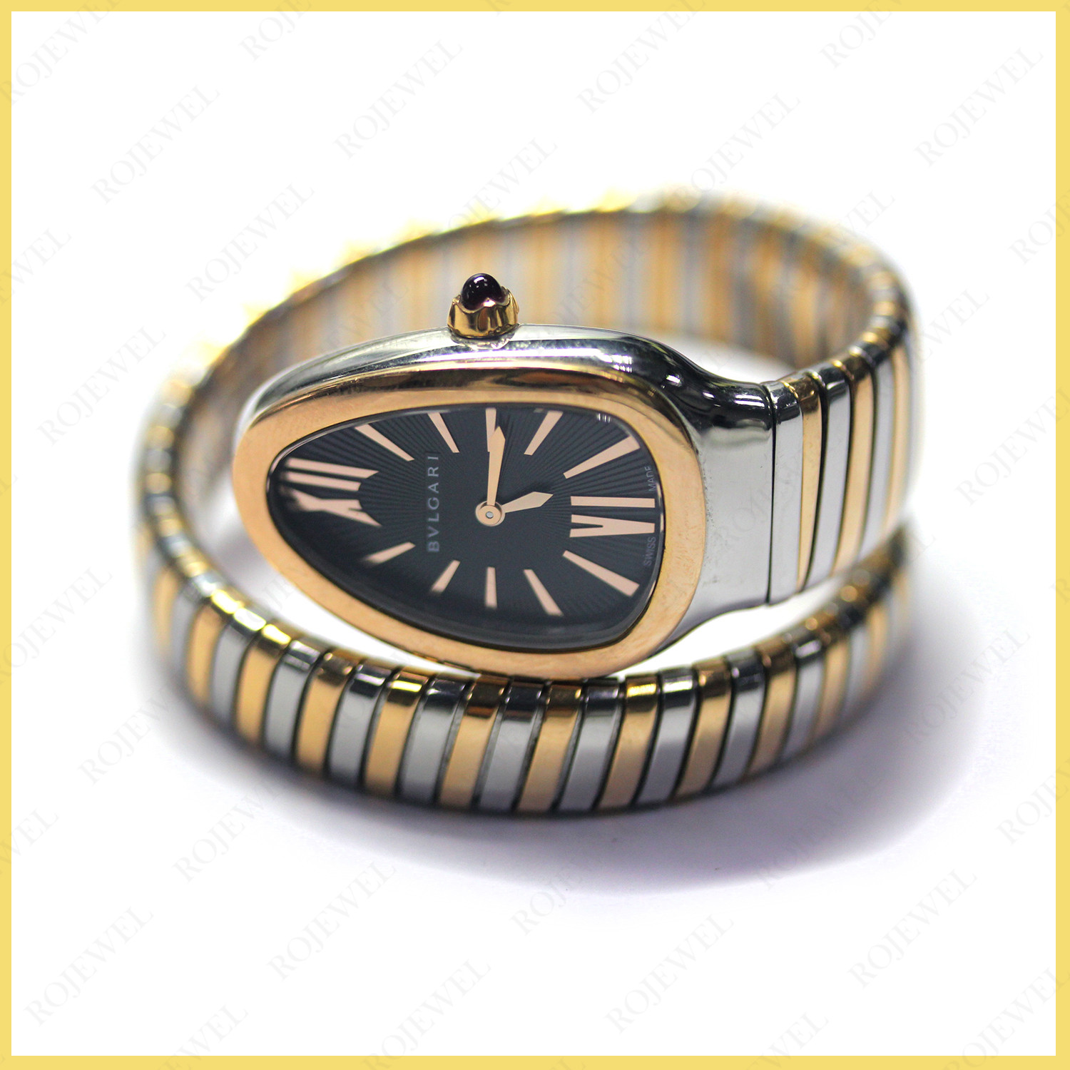 寶格麗（Bvlgari）蛇頭表補(bǔ)螺絲修復(fù)前后對比